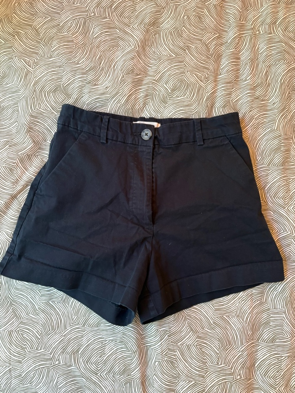H&M Black High-Waist Shorts